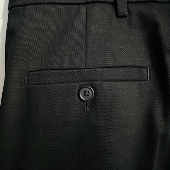 Haggar Premium No Iron Flat Front Straight Fit Mens Black Khaki Size 38 x 32 NWT - Picture 10 of 11